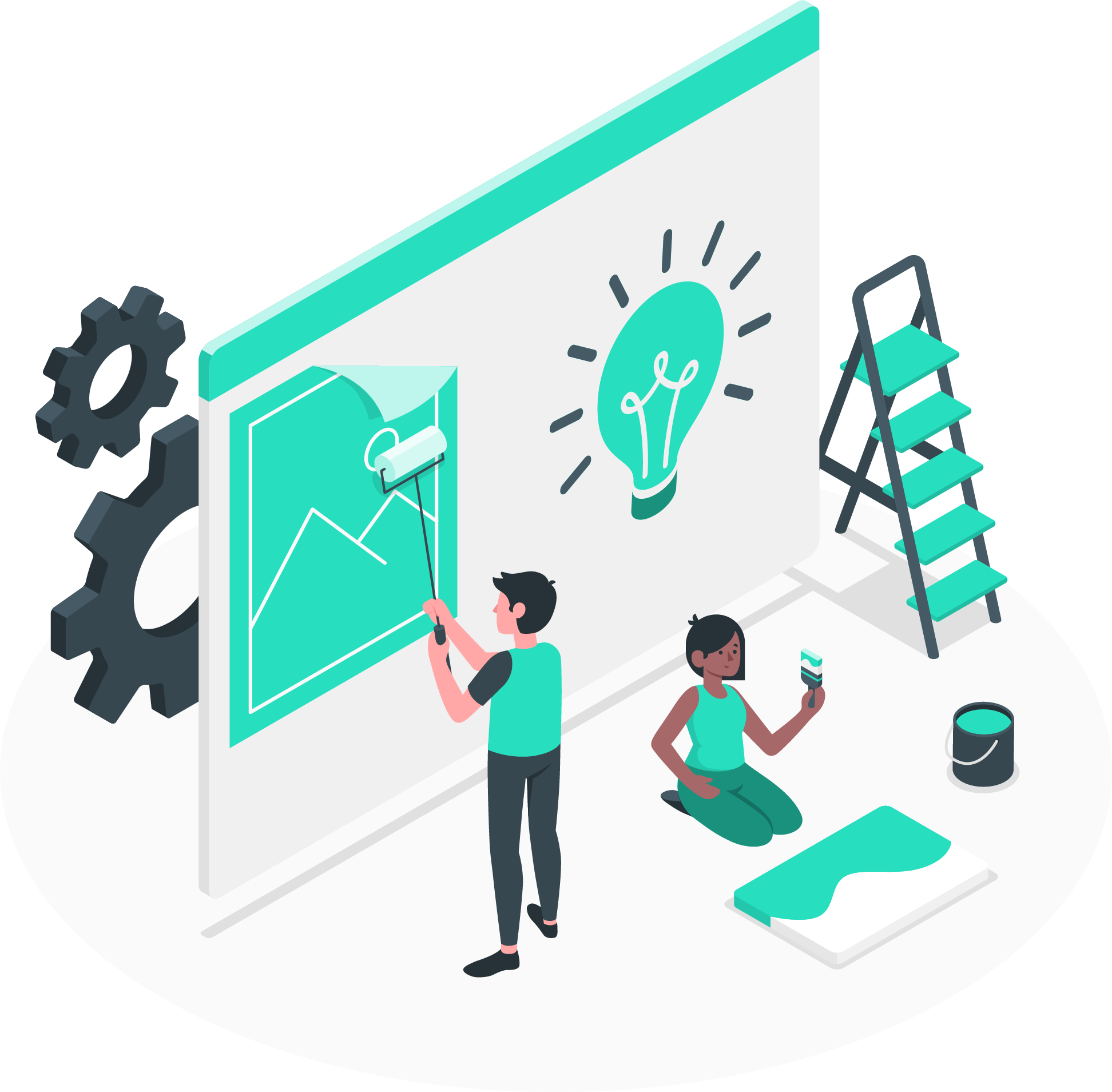 cloud hosting illustration